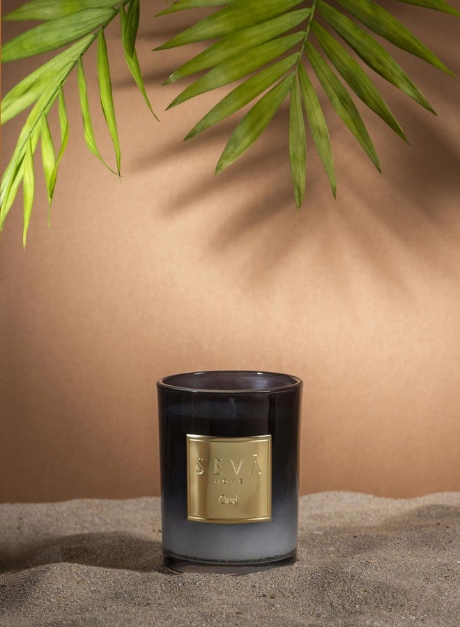 SEVA HOME Signature Scented Candle - Oud | 35 Hour Burn | Luxury Smoky & Exotic Aroma | Natural Soy Wax | Home Décor | Premium Gift for Men & Women - Image 2